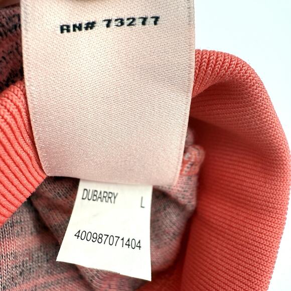 Juicy Couture Size Large Pink/Salmon Velour Zip-Up Hooded Sweatshirt Jacket Y2K - Picture 8 of 9